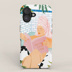 How To Have A Cat Spa Day At Home | Modern Bohemian Home Décor | Pet Bathroom Urban Jungle  iPhone Case Gallery Image 1