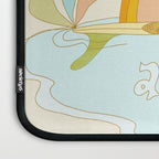 Aquarius surf zodiac // retro art by surfy birdy Laptop Sleeve Gallery Image 3