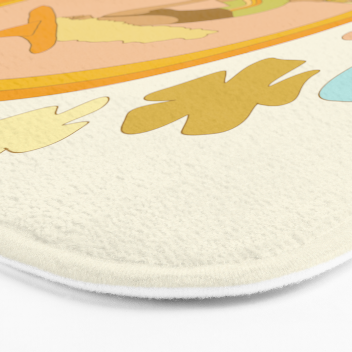 Aquarius surf zodiac // retro art by surfy birdy Bath Mat Gallery Image 3