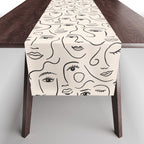 Abstract Faces Table Runner Gallery Image 1