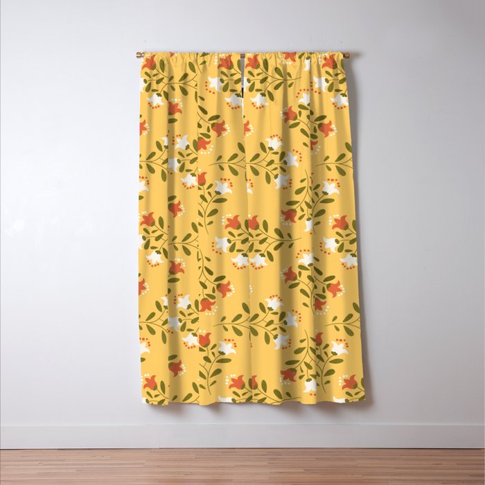 Spring Sunny Floral Pattern Window Curtain Gallery Image 3