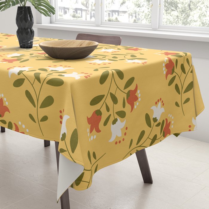 Spring Sunny Floral Pattern Tablecloth Gallery Image 3