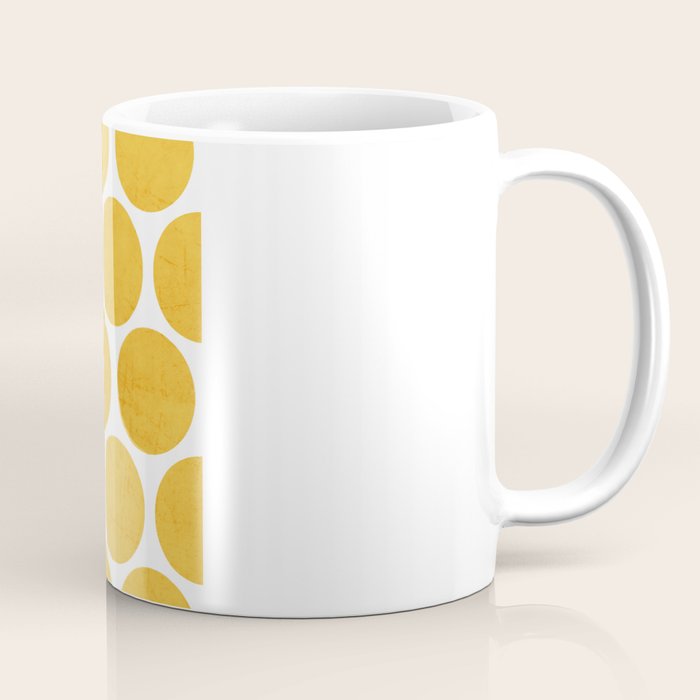yellow polka dots Coffee Mug Gallery Image 1