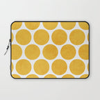 yellow polka dots Laptop Sleeve Gallery Image 1