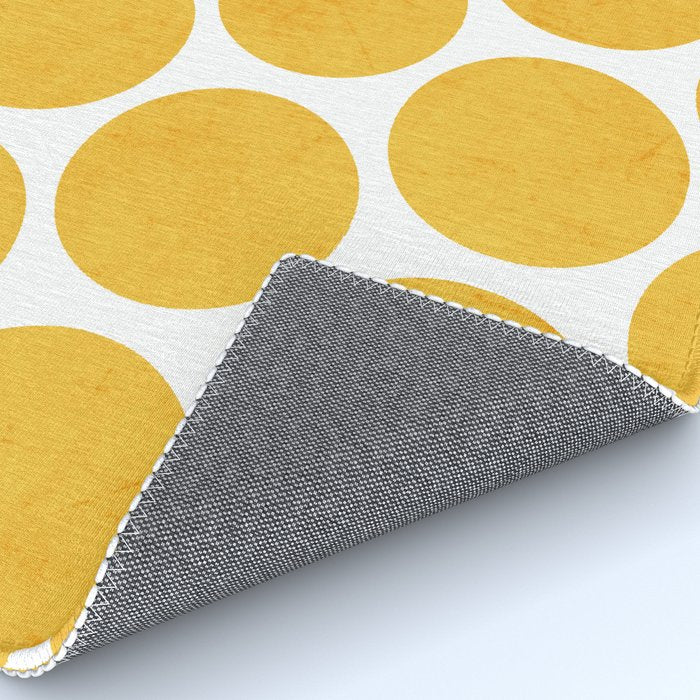 yellow polka dots Rug Gallery Image 4