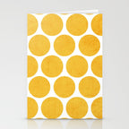 yellow polka dots Stationery Card Gallery Image 2