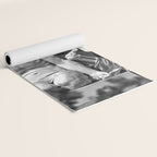 Kiss of Death, grave headstone winged angel of death marble sculpture and man Barcelona, Spain  Yoga Mat Gallery Image 2