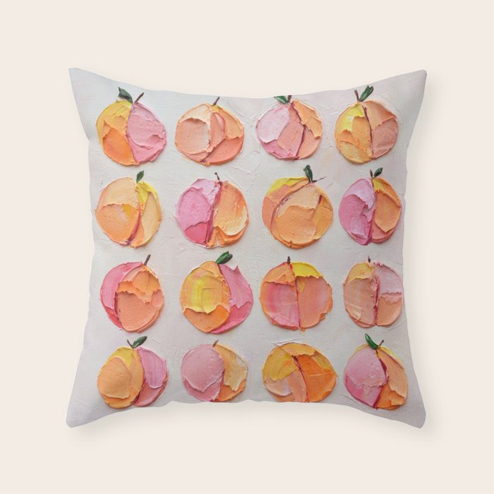 Peaches and Cream 25 Throw Pillow Gallery Image 6