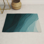 Waves Into The Depths | Wave Texture Design Rug Gallery Image 1