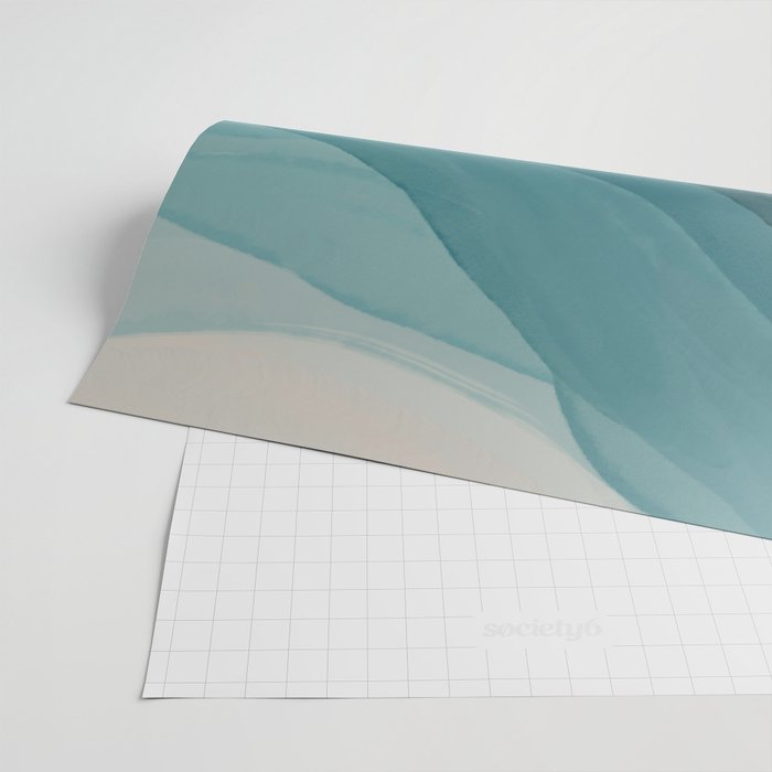 Waves Into The Depths | Wave Texture Design Wrapping Paper Gallery Image 2