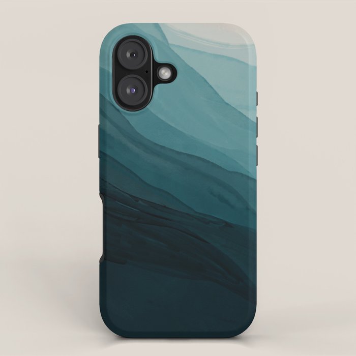 Waves Into The Depths | Wave Texture Design iPhone Case Gallery Image 1