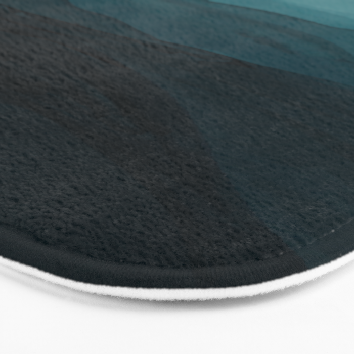 Waves Into The Depths | Wave Texture Design Bath Mat Gallery Image 3