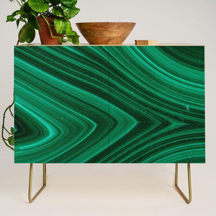 Malachite Green Marble Texture Credenza Gallery Image 1