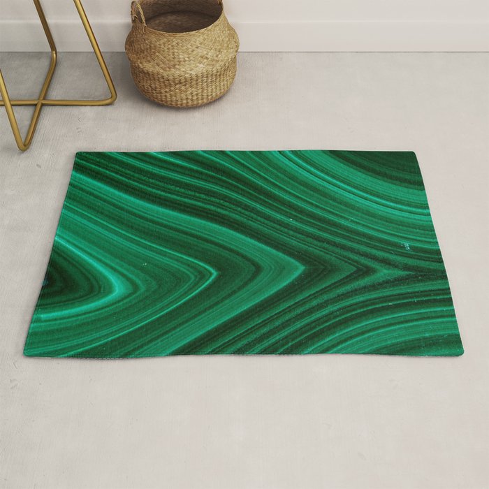 Malachite Green Marble Texture Rug Gallery Image 1