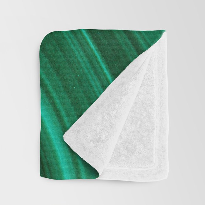 Malachite Green Marble Texture Throw Blanket Gallery Image 3