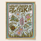 Alaska Wildflowers Serving Tray Gallery Image 1