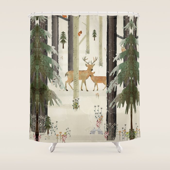nature's way the deer Shower Curtain Gallery Image 1