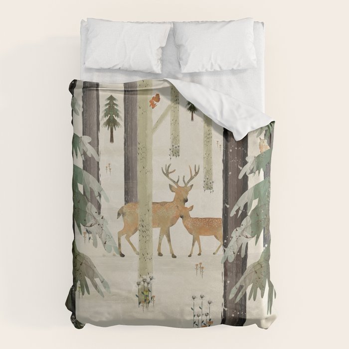 nature's way the deer Duvet Cover Gallery Image 1