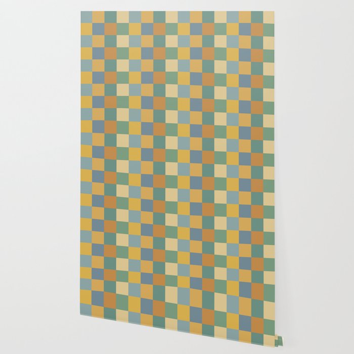 Checkered Multicolor Pattern XXVIII Vintage Summer Wallpaper Gallery Image 2