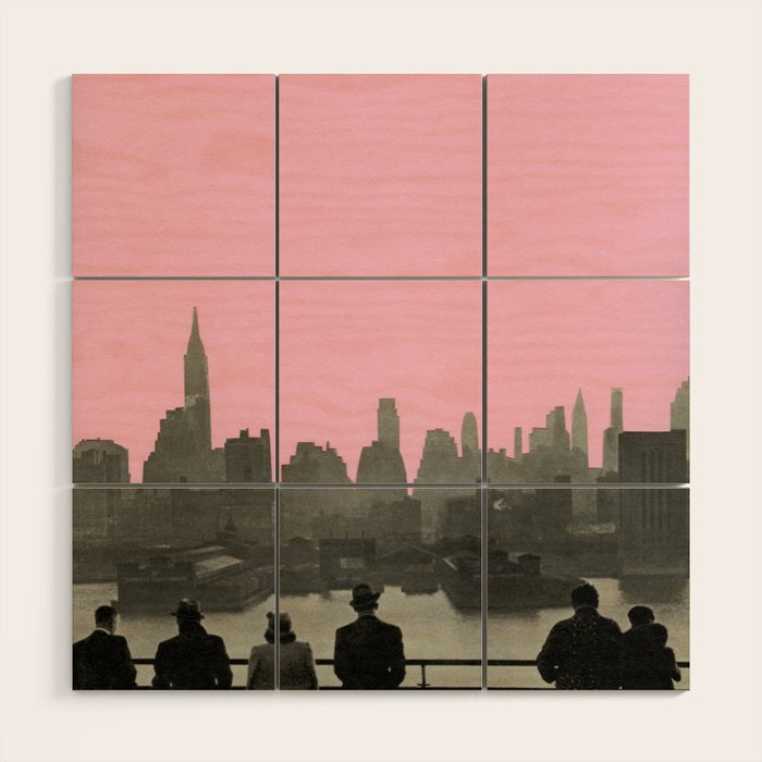 New York Nights Wood Wall Art Gallery Image 1