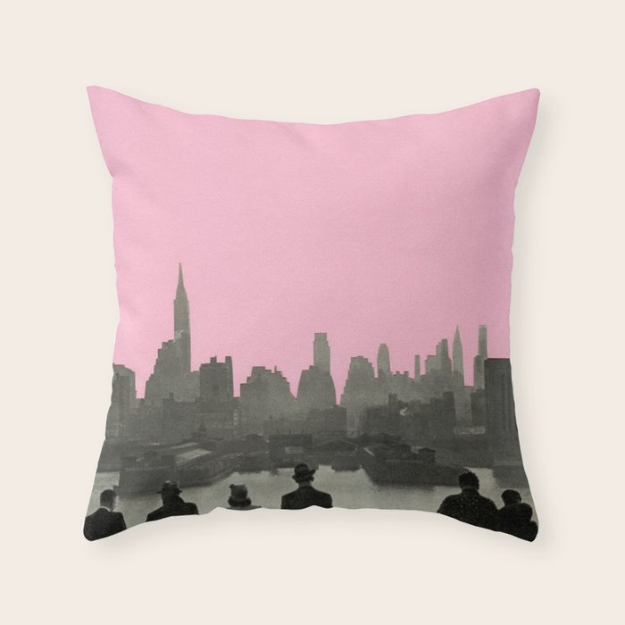 New York Nights Throw Pillow Gallery Image 1