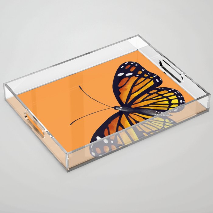 Monarch Butterflies Acrylic Tray Gallery Image 1