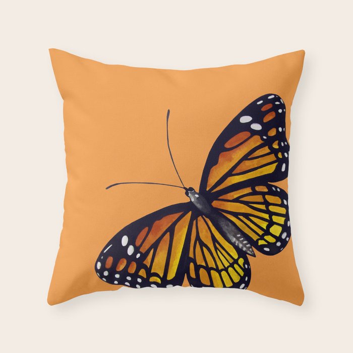 Monarch Butterflies Throw Pillow Gallery Image 6