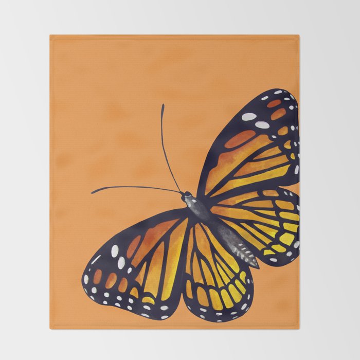 Monarch Butterflies Throw Blanket Gallery Image 2