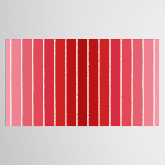 Gradient Arch VI Pink and Red Mid Century Modern Rainbow Tablecloth Gallery Image 2