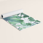 Tropical  Leaves Yoga Mat Gallery Image 2