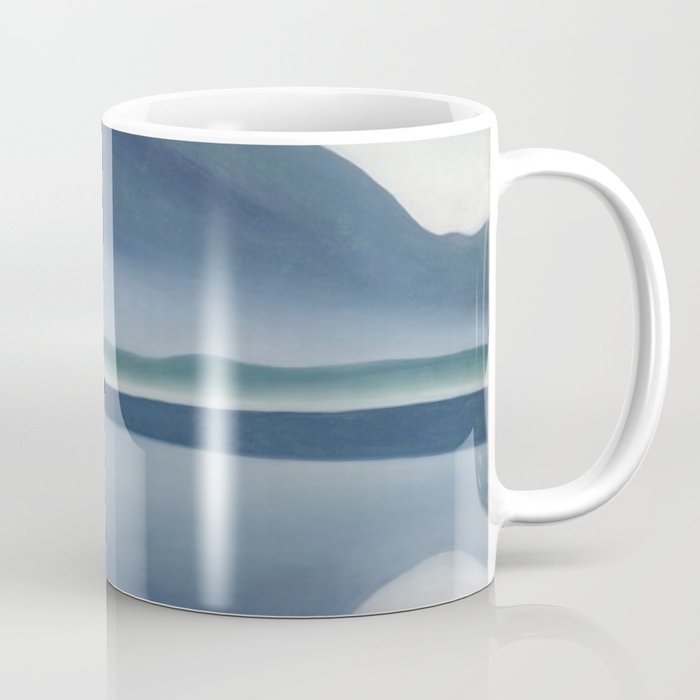 Georgia O'Keeffe  lake george formerly reflection seascape Coffee Mug Gallery Image 1