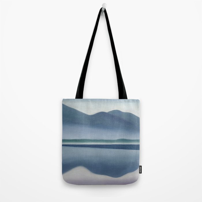 Georgia O'Keeffe  lake george formerly reflection seascape Tote Bag Gallery Image 2