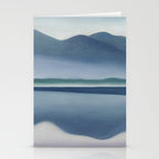 Georgia O'Keeffe  lake george formerly reflection seascape Stationery Card Gallery Image 2