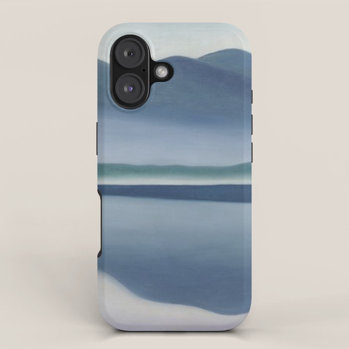 Georgia O'Keeffe  lake george formerly reflection seascape iPhone Case Gallery Image 1