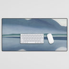 Georgia O'Keeffe  lake george formerly reflection seascape Desk Mat Gallery Image 1