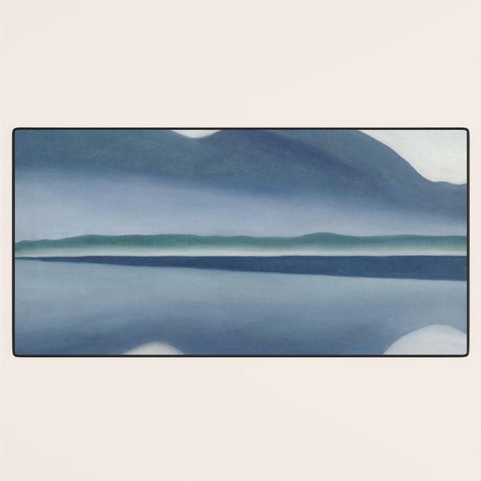 Georgia O'Keeffe  lake george formerly reflection seascape Desk Mat Gallery Image 3