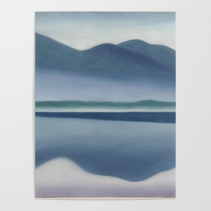Georgia O'Keeffe  lake george formerly reflection seascape Poster Gallery Image 4