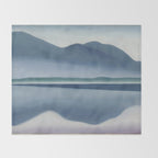 Georgia O'Keeffe  lake george formerly reflection seascape Throw Blanket Gallery Image 2