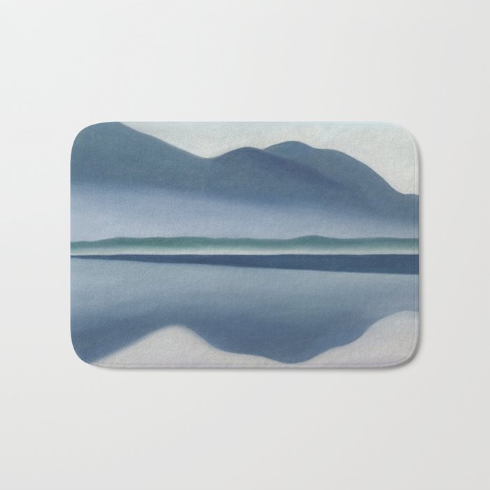 Georgia O'Keeffe  lake george formerly reflection seascape Bath Mat Gallery Image 1