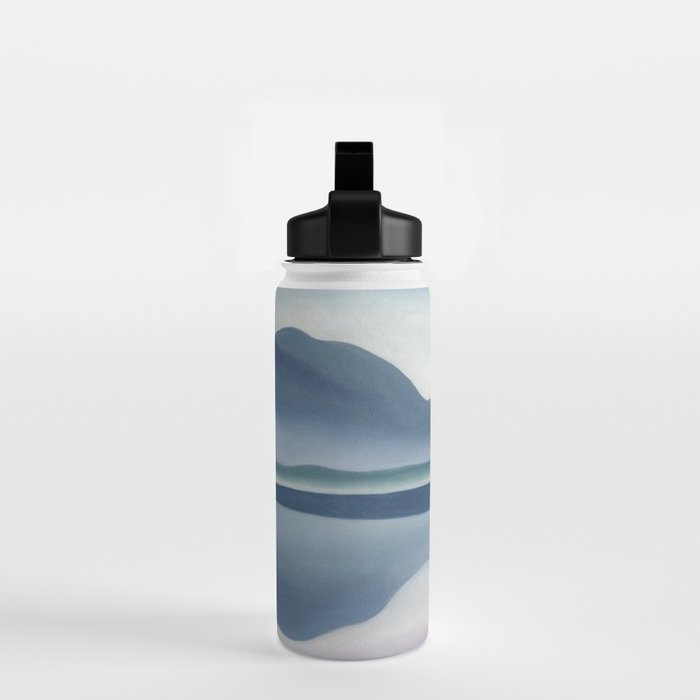 Georgia O'Keeffe  lake george formerly reflection seascape Water Bottle Gallery Image 2