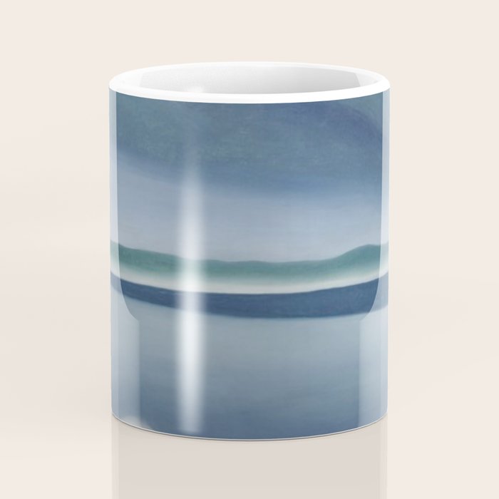 Georgia O'Keeffe  lake george formerly reflection seascape Coffee Mug Gallery Image 4