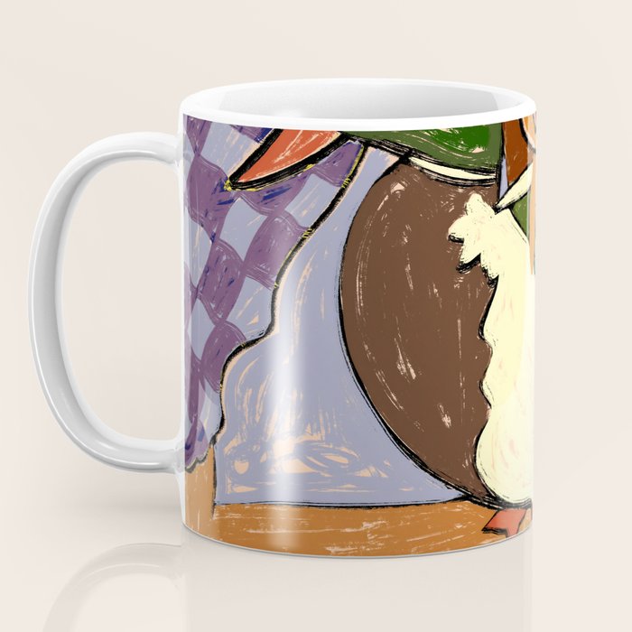 The Girl And The Green Headed Goose Coffee Mug Gallery Image 3