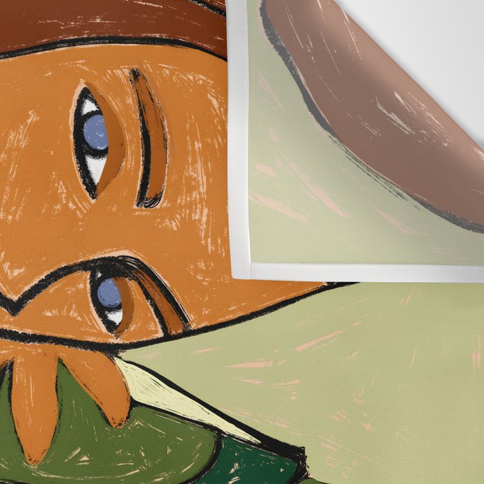 The Girl And The Green Headed Goose Wall Tapestry Gallery Image 3