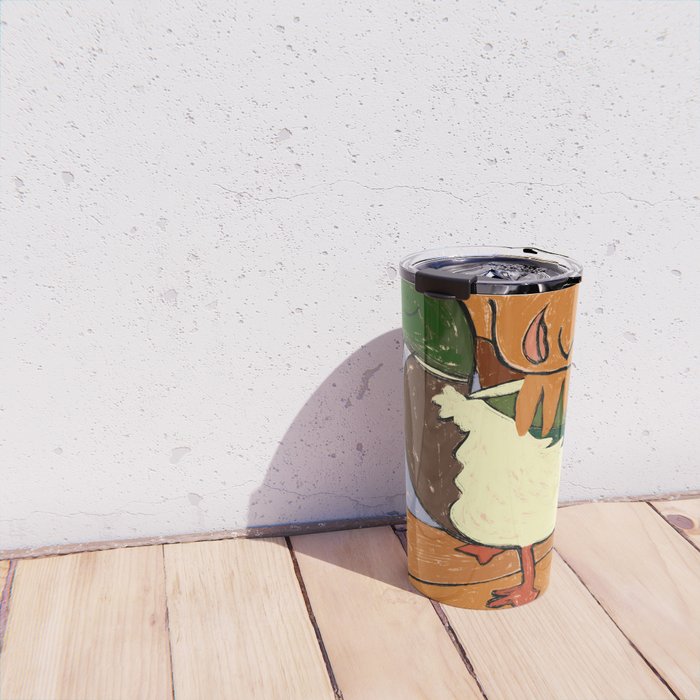 The Girl And The Green Headed Goose Travel Mug Gallery Image 4