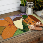 The Girl And The Green Headed Goose Outdoor Rug Gallery Image 2