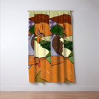 The Girl And The Green Headed Goose Window Curtain Gallery Image 3