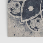 Mandala, Flower, Indigo Blue, Boho Art Poster Gallery Image 3