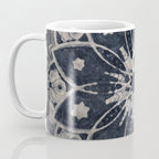 Mandala, Flower, Indigo Blue, Boho Art Coffee Mug Gallery Image 3