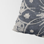 Mandala, Flower, Indigo Blue, Boho Art Pillow Sham Gallery Image 4