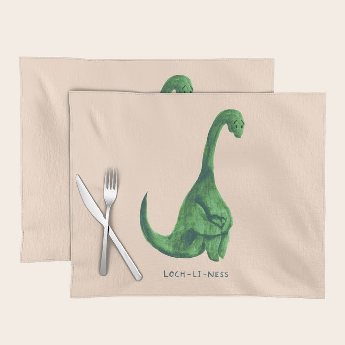 Lonely loch ness monster (loch-li-ness) Placemat Gallery Image 1